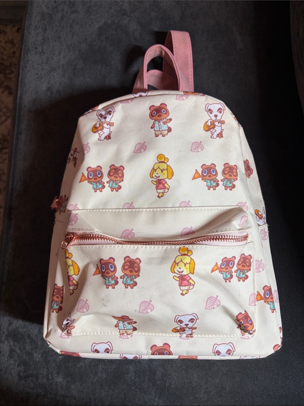 Animal Crossing Mini Backpack in Light Pink
